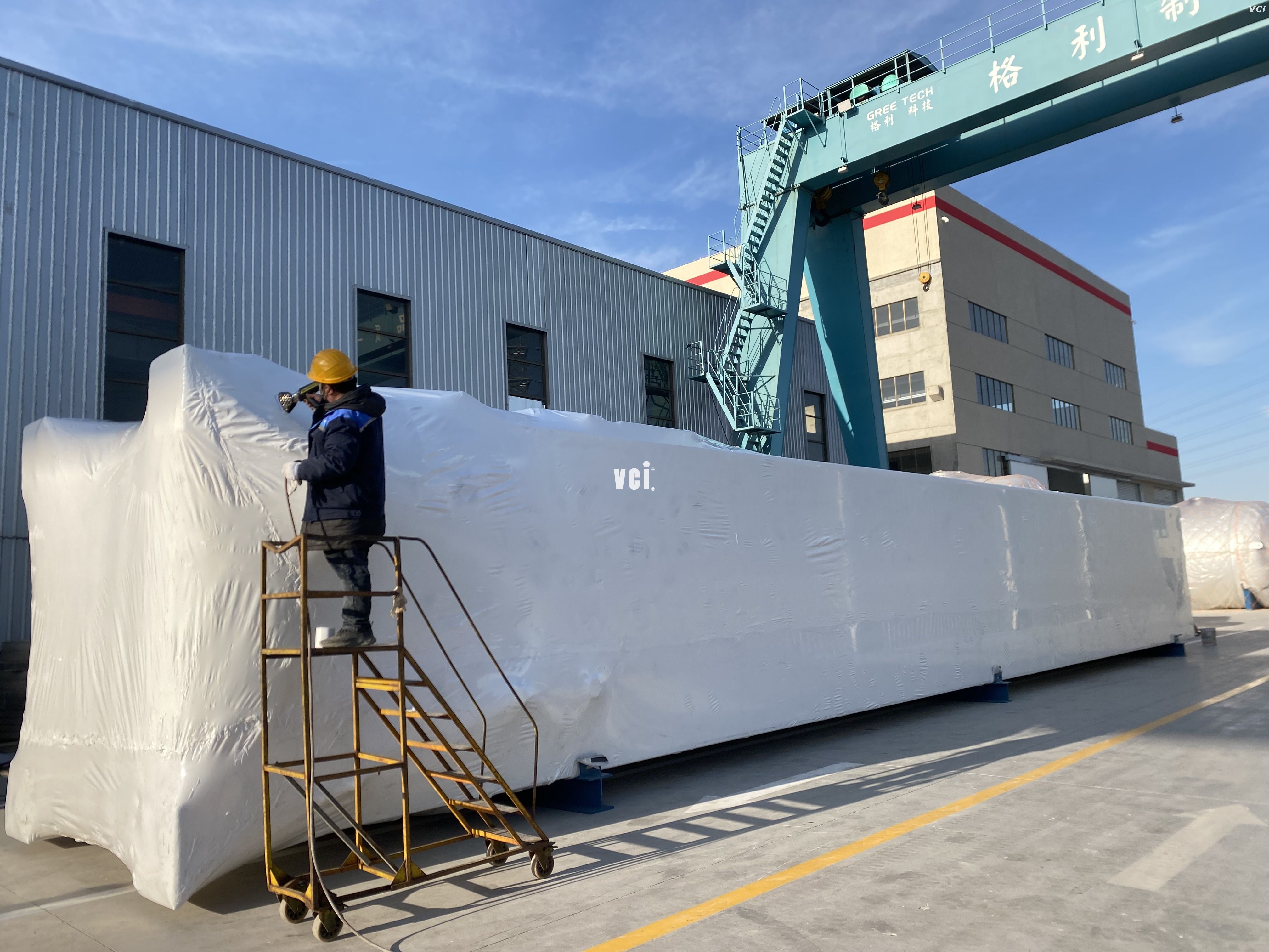 Eisenhaltige, korrosionsbeständige VCI-Wärmeschrumpffolie