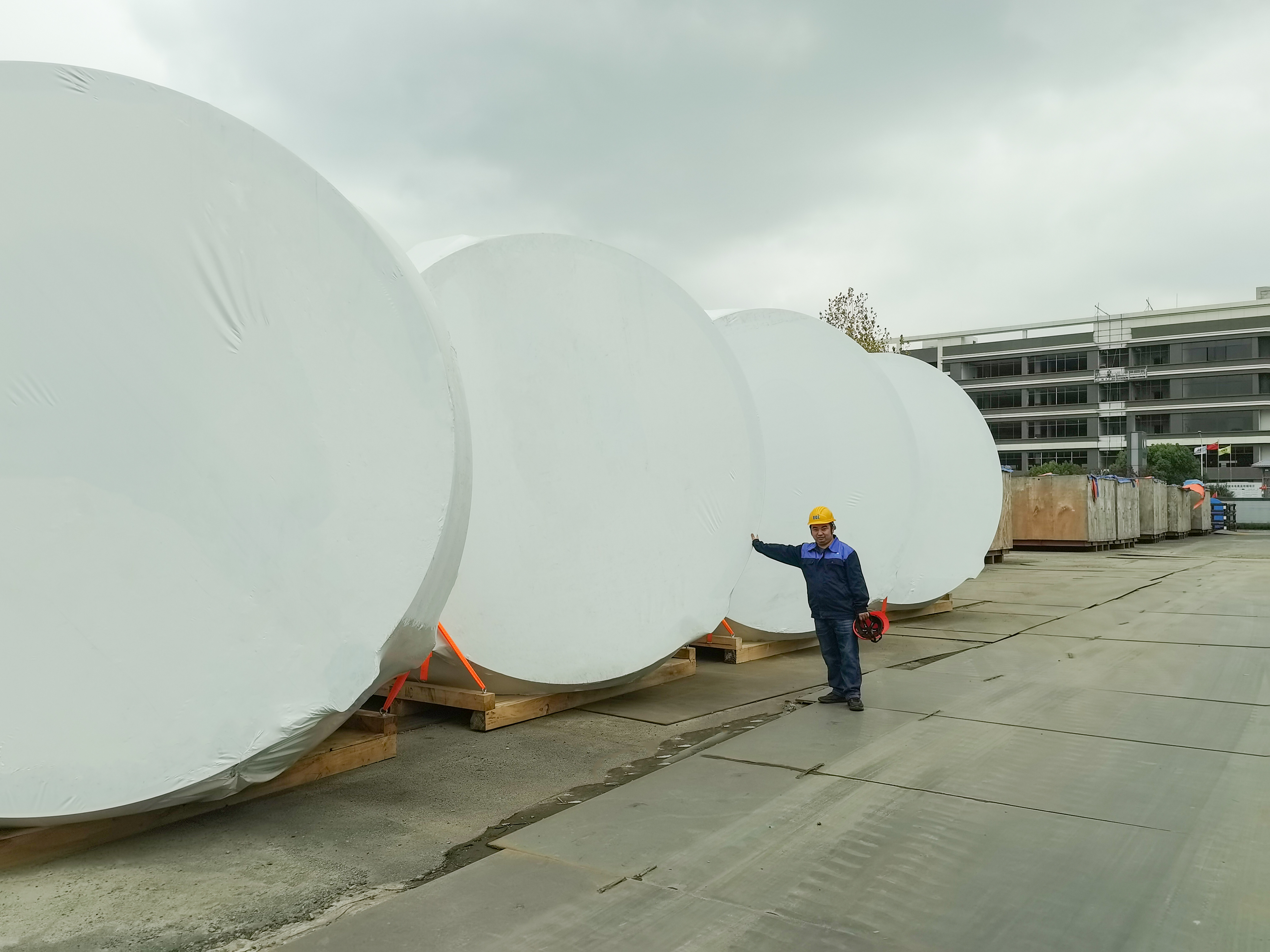 VCI-Schrumpffolie für schwere Windkraftanlagen 